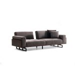 ⁦Rivian Sofa 3 Seater Brown | SLM-RIV-3SO⁩ - الصورة ⁦2⁩