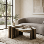 ⁦طقم طاولات وسط 2 قطع | ROY-OS502-CTB⁩ - الصورة ⁦6⁩