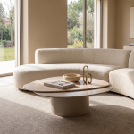 Mellow Coffee Table Large Travertine | SLM-MEL-T-CTB - Image 4
