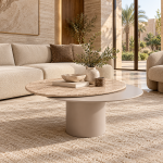 Mellow Coffee Table Medium Travertine  | SLM-MEL-T-CTB - Image 3